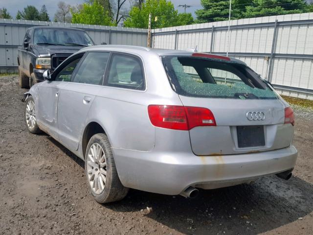 WAUKH74F76N182460 - 2006 AUDI A6 AVANT Q SILVER photo 3