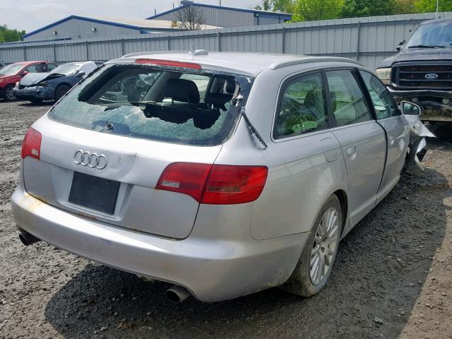 WAUKH74F76N182460 - 2006 AUDI A6 AVANT Q SILVER photo 4