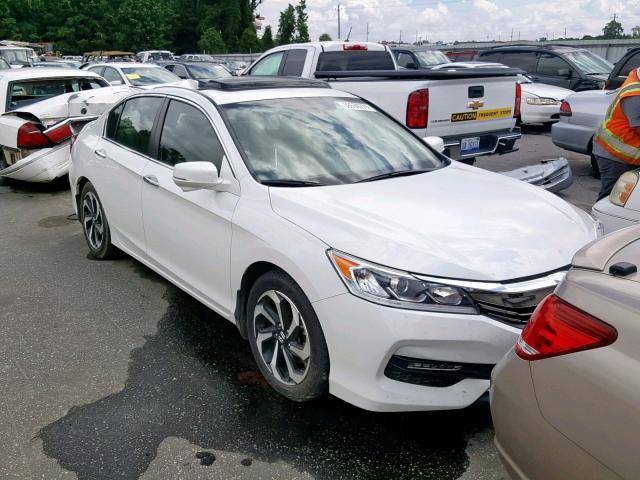 1HGCR2F83HA098346 - 2017 HONDA ACCORD EXL WHITE photo 1