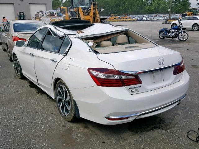 1HGCR2F83HA098346 - 2017 HONDA ACCORD EXL WHITE photo 3