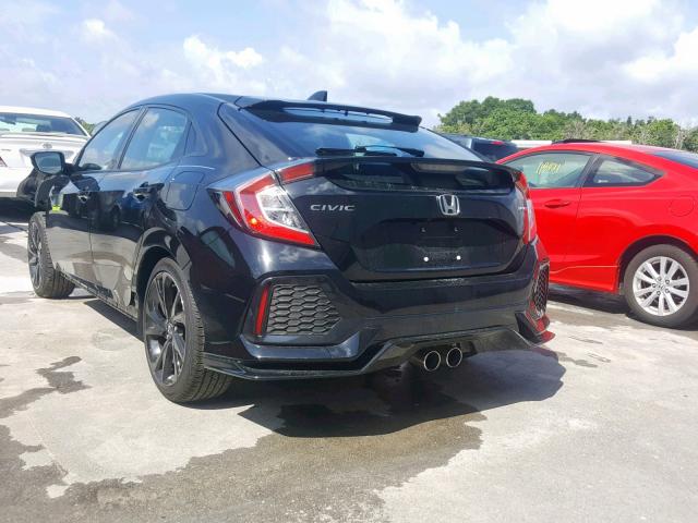 SHHFK7G44JU227148 - 2018 HONDA CIVIC SPOR BLACK photo 3