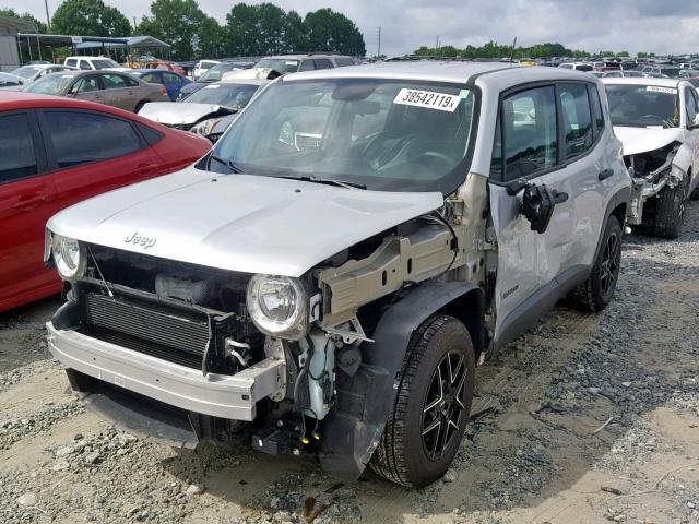 ZACCJAAT8FPB24934 - 2015 JEEP RENEGADE S SILVER photo 2