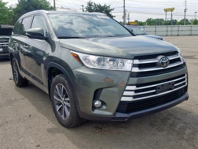 5TDJZRFHXJS808852 - 2018 TOYOTA HIGHLANDER GREEN photo 1