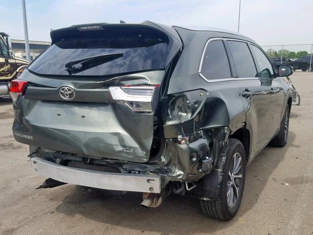 5TDJZRFHXJS808852 - 2018 TOYOTA HIGHLANDER GREEN photo 4