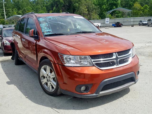 3C4PDCDG0ET198326 - 2014 DODGE JOURNEY LI ORANGE photo 1