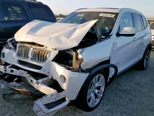 5UXWX7C54DL976274 - 2013 BMW X3 XDRIVE3 WHITE photo 2