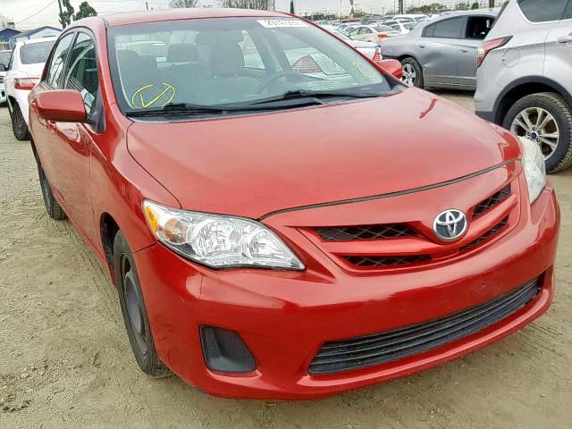 2T1BU4EEXBC558827 - 2011 TOYOTA COROLLA BA RED photo 1