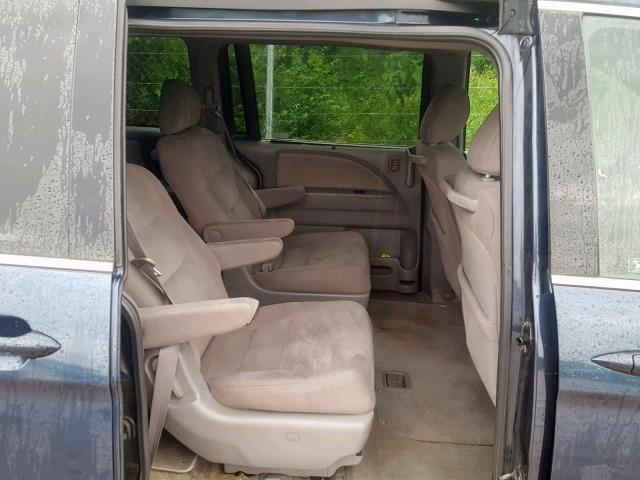5FNRL38449B404134 - 2009 HONDA ODYSSEY EX BLUE photo 6