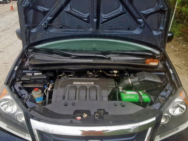 5FNRL38449B404134 - 2009 HONDA ODYSSEY EX BLUE photo 7