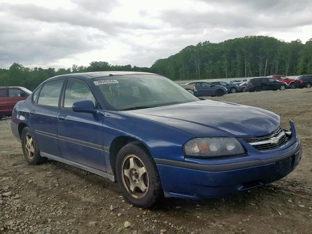 2G1WF52E859393038 - 2005 CHEVROLET IMPALA BLUE photo 1