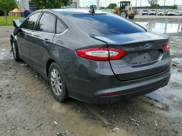 3FA6P0G75GR350961 - 2016 FORD FUSION S CHARCOAL photo 3