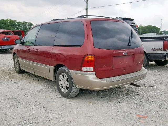 2FMZA564X3BB07289 - 2003 FORD WINDSTAR S MAROON photo 3