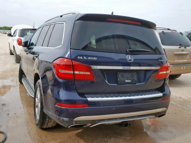 4JGDF6EE1HA814652 - 2017 MERCEDES-BENZ GLS 450 4M BLUE photo 3