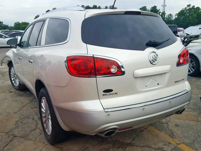 5GAKRCED0CJ106704 - 2012 BUICK ENCLAVE WHITE photo 3