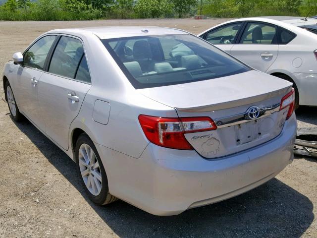 4T1BD1FK9CU022924 - 2012 TOYOTA CAMRY HYBR SILVER photo 3