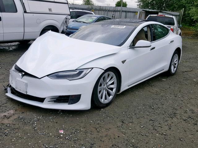 5YJSA1E13GF159233 - 2016 TESLA MODEL S WHITE photo 2