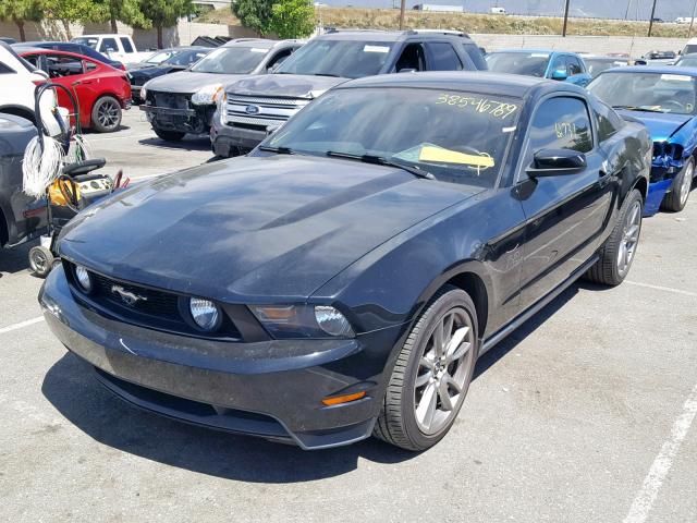 1ZVBP8CF8B5117556 - 2011 FORD MUSTANG GT BLACK photo 2