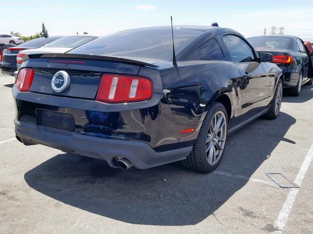 1ZVBP8CF8B5117556 - 2011 FORD MUSTANG GT BLACK photo 4