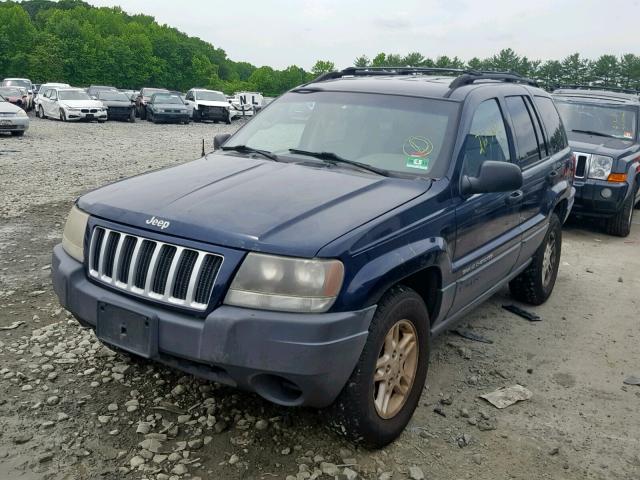 1J4GW48S84C200634 - 2004 JEEP GRAND CHER BLUE photo 2