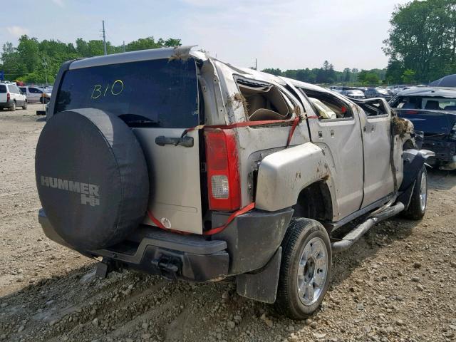 5GTDN136468263832 - 2006 HUMMER H3 SILVER photo 4