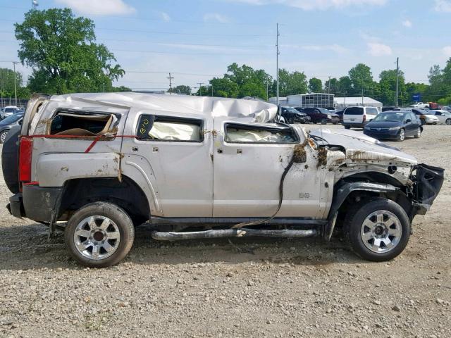 5GTDN136468263832 - 2006 HUMMER H3 SILVER photo 9