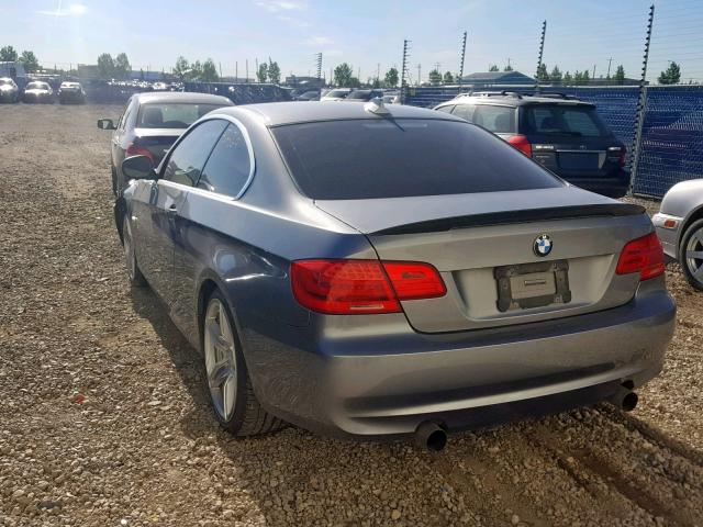 WBAKF9C50BE261831 - 2011 BMW 335 XI GRAY photo 3