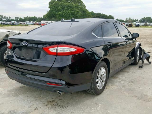 3FA6P0G79GR311614 - 2016 FORD FUSION S BLACK photo 4