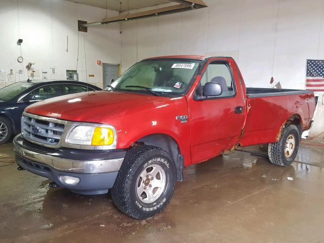 2F1RF18WX4CA84668 - 2004 FORD F-150 HERI RED photo 2