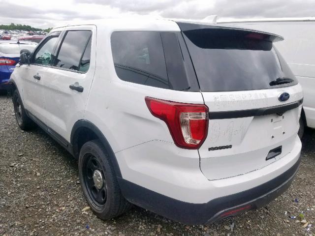 1FM5K8AR5GGA47050 - 2016 FORD EXPLORER P WHITE photo 3