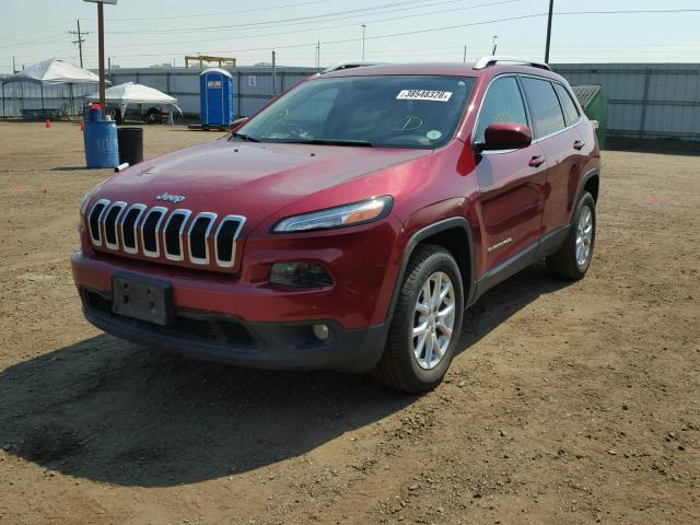 1C4PJMCS7FW529046 - 2015 JEEP CHEROKEE L MAROON photo 2