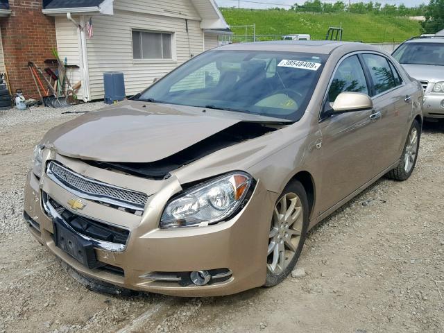 1G1ZK577X8F227165 - 2008 CHEVROLET MALIBU LTZ ოქროსფერი ფოტო 2