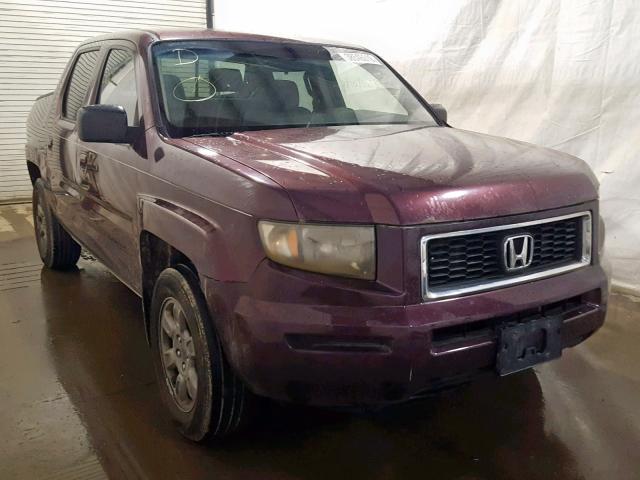 2HJYK16377H509475 - 2007 HONDA RIDGELINE RED photo 1