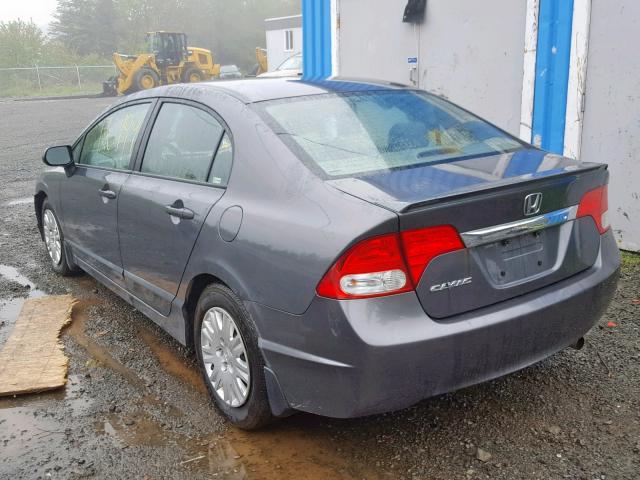 2HGFA1E25BH013897 - 2011 HONDA CIVIC DX GRAY photo 3