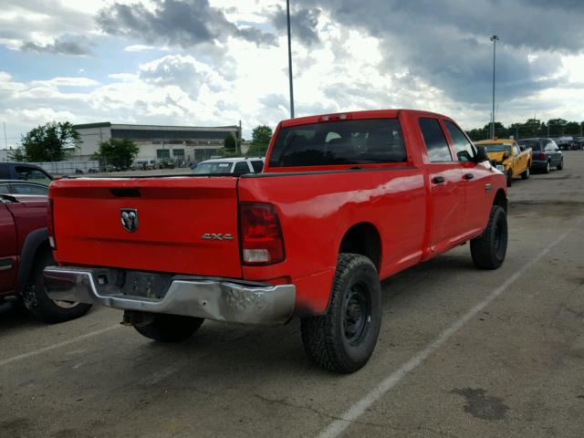 3C6TD5HT6CG125976 - 2012 DODGE RAM 2500 S RED photo 4