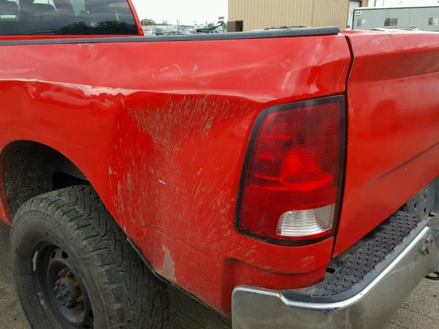 3C6TD5HT6CG125976 - 2012 DODGE RAM 2500 S RED photo 9