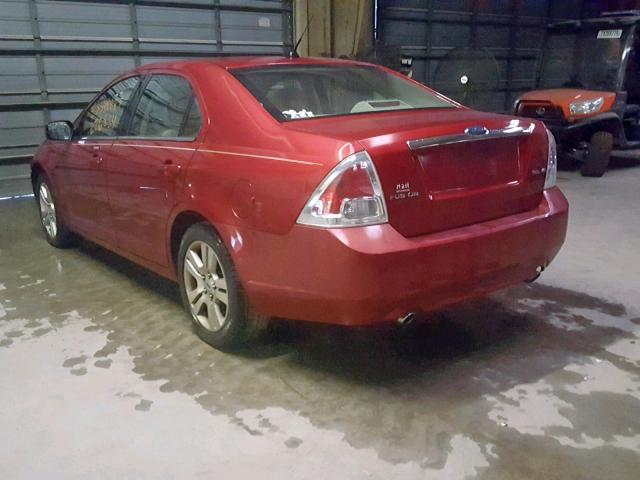 3FAHP08198R163050 - 2008 FORD FUSION SEL RED photo 3