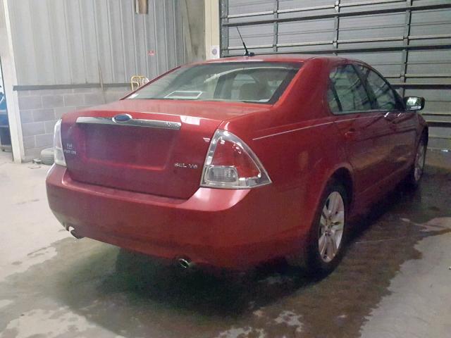 3FAHP08198R163050 - 2008 FORD FUSION SEL RED photo 4