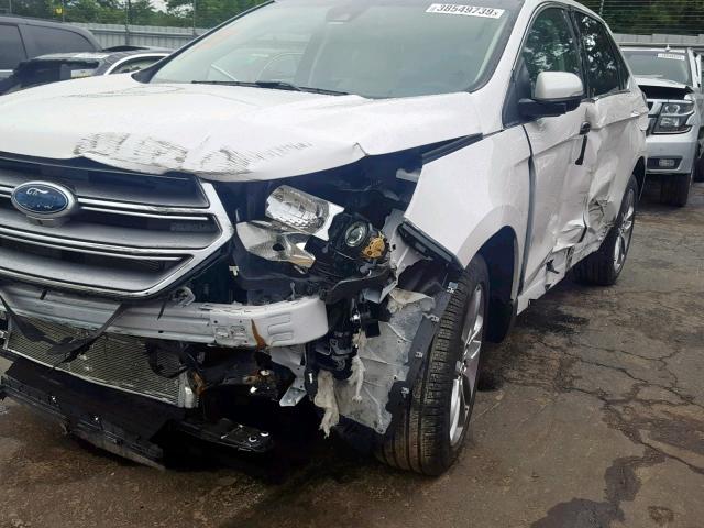 2FMPK3K8XJBC53481 - 2018 FORD EDGE TITAN WHITE photo 9