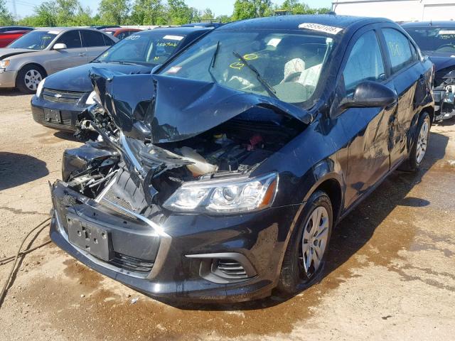 1G1JB5SH4H4143786 - 2017 CHEVROLET SONIC LS 黑色 照片 2