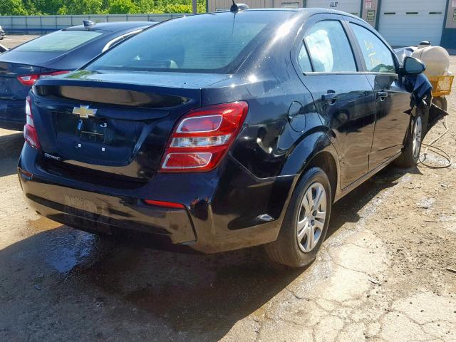 1G1JB5SH4H4143786 - 2017 CHEVROLET SONIC LS 黑色 照片 4