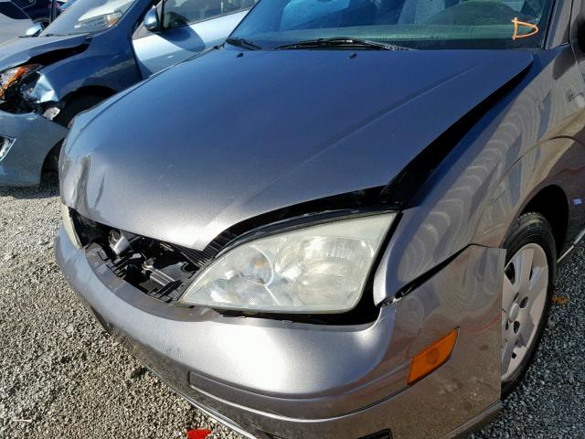 1FAFP34N97W164230 - 2007 FORD FOCUS ZX4 GRAY photo 9