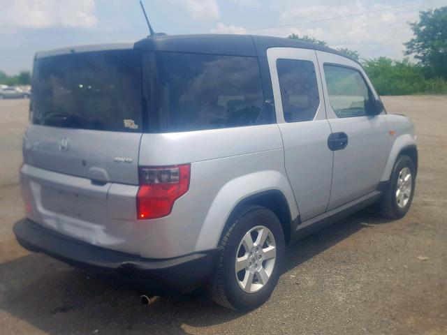 5J6YH28729L002153 - 2009 HONDA ELEMENT EX SILVER photo 4