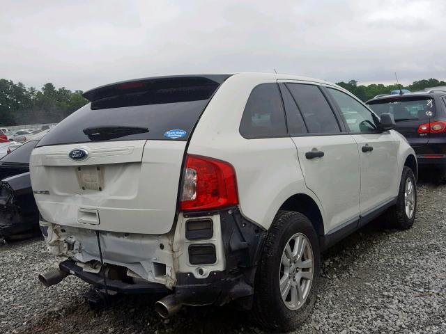 2FMDK3GC7BBA71853 - 2011 FORD EDGE SE WHITE photo 4