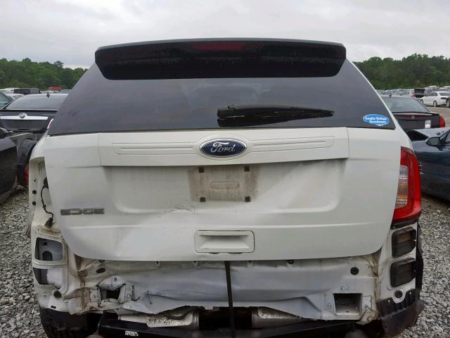 2FMDK3GC7BBA71853 - 2011 FORD EDGE SE WHITE photo 9