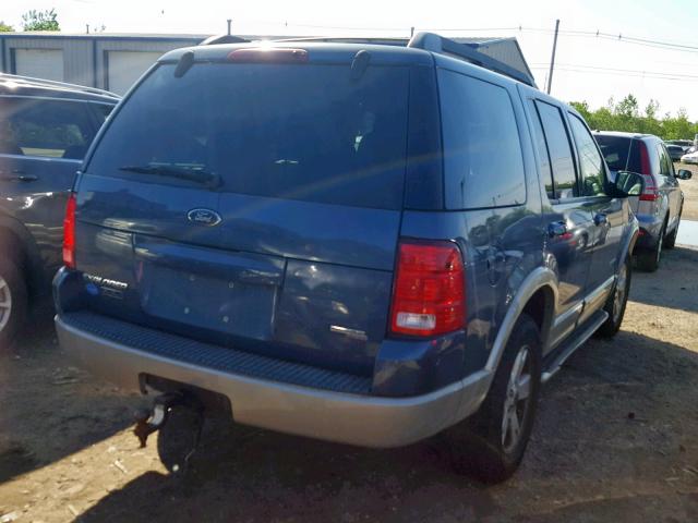 1FMZU74E45UA51510 - 2005 FORD EXPLORER E BLUE photo 4