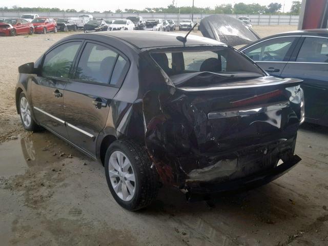 3N1AB6AP0CL746777 - 2012 NISSAN SENTRA 2.0 BLACK photo 3