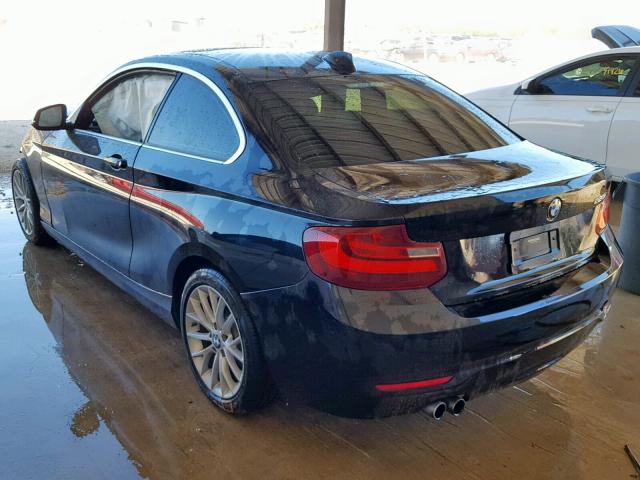 WBA1F5C53EVV98907 - 2014 BMW 228 I BLACK photo 3