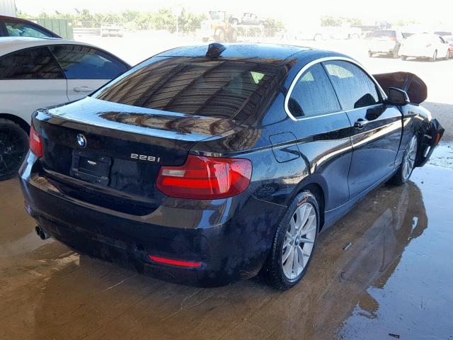 WBA1F5C53EVV98907 - 2014 BMW 228 I BLACK photo 4