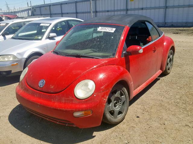 3VWBM31YX5M366021 - 2005 VOLKSWAGEN NEW BEETLE RED photo 2