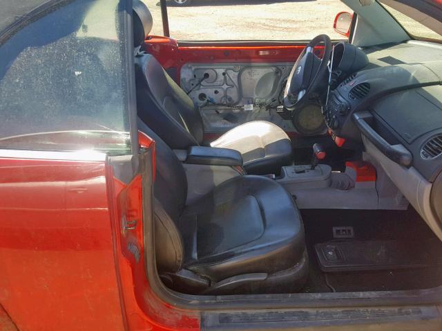3VWBM31YX5M366021 - 2005 VOLKSWAGEN NEW BEETLE RED photo 5